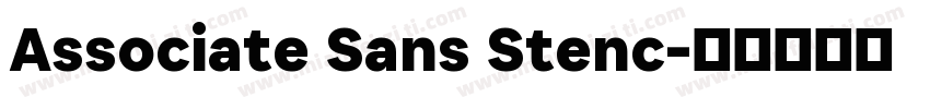 Associate Sans Stenc字体转换